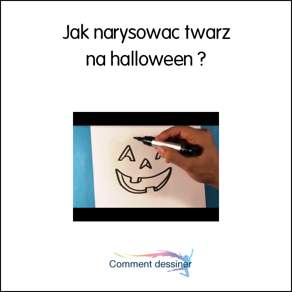 Jak narysować twarz na halloween